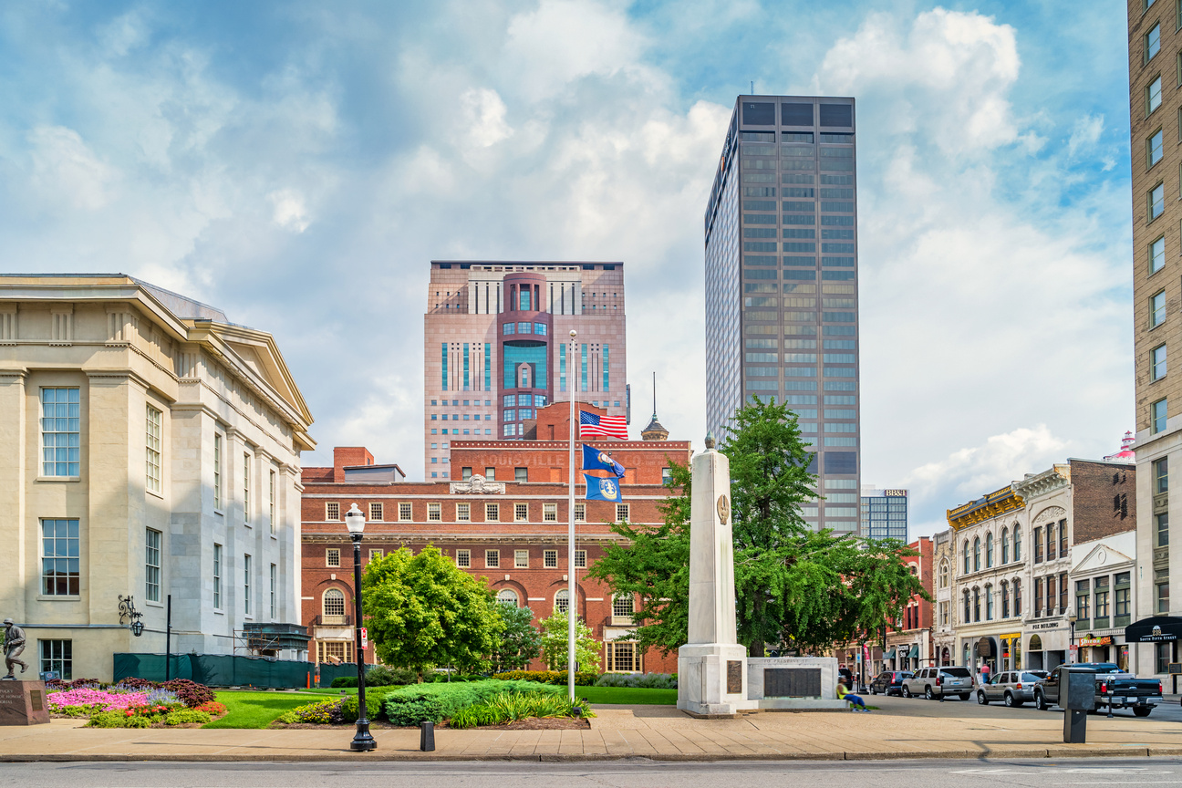 Downtown Louisville Kentucky USA