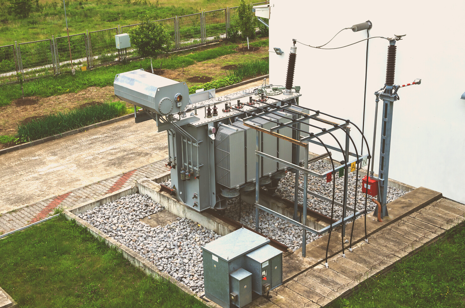 Power transformer in switchgear.
